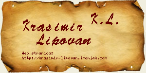 Krasimir Lipovan vizit kartica